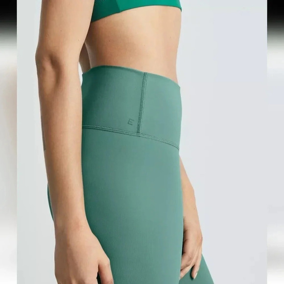 Everlane Perform Ankle High Rise Leggings in Dark Mint Green Medium - Picture 7 of 14